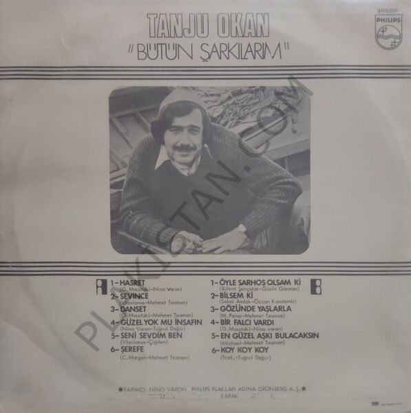 Tanju Okan Bütün Şarkılarım LP PLAK