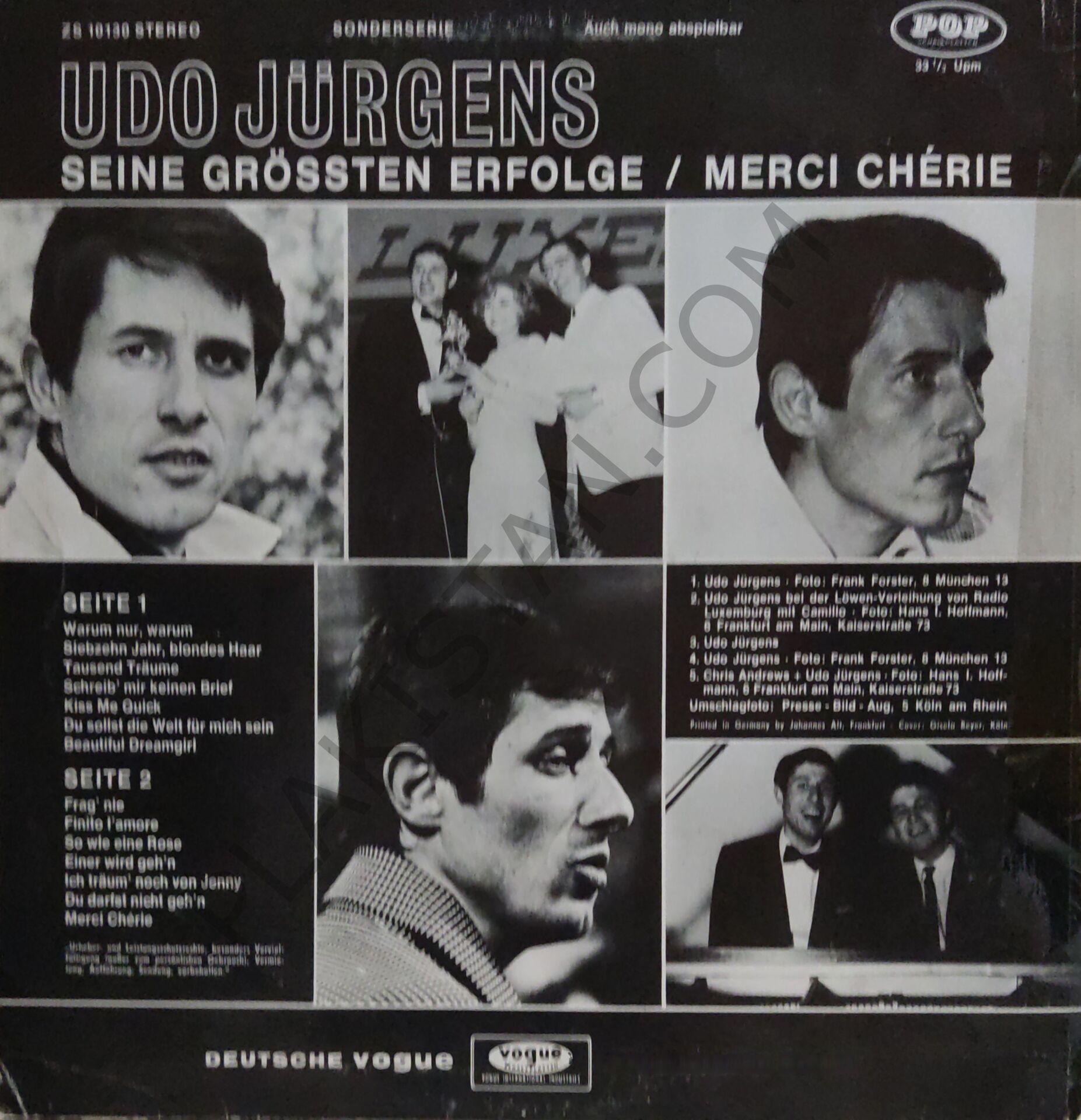 Udo Jürgens – Seine Größten Erfolge / Merci Chérie LP PLAK