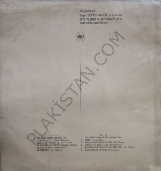 Behiye Aksoy - Ben Gamlı Hazan LP PLAK
