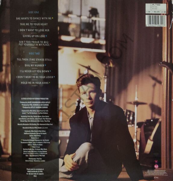 Rick Astley Hold Me In Your Arms LP PLAK