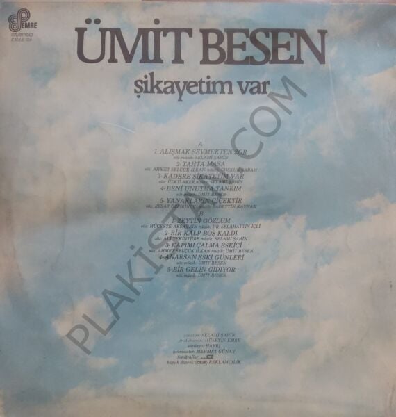 Ümit Besen - Şikayetim Var LP PLAK