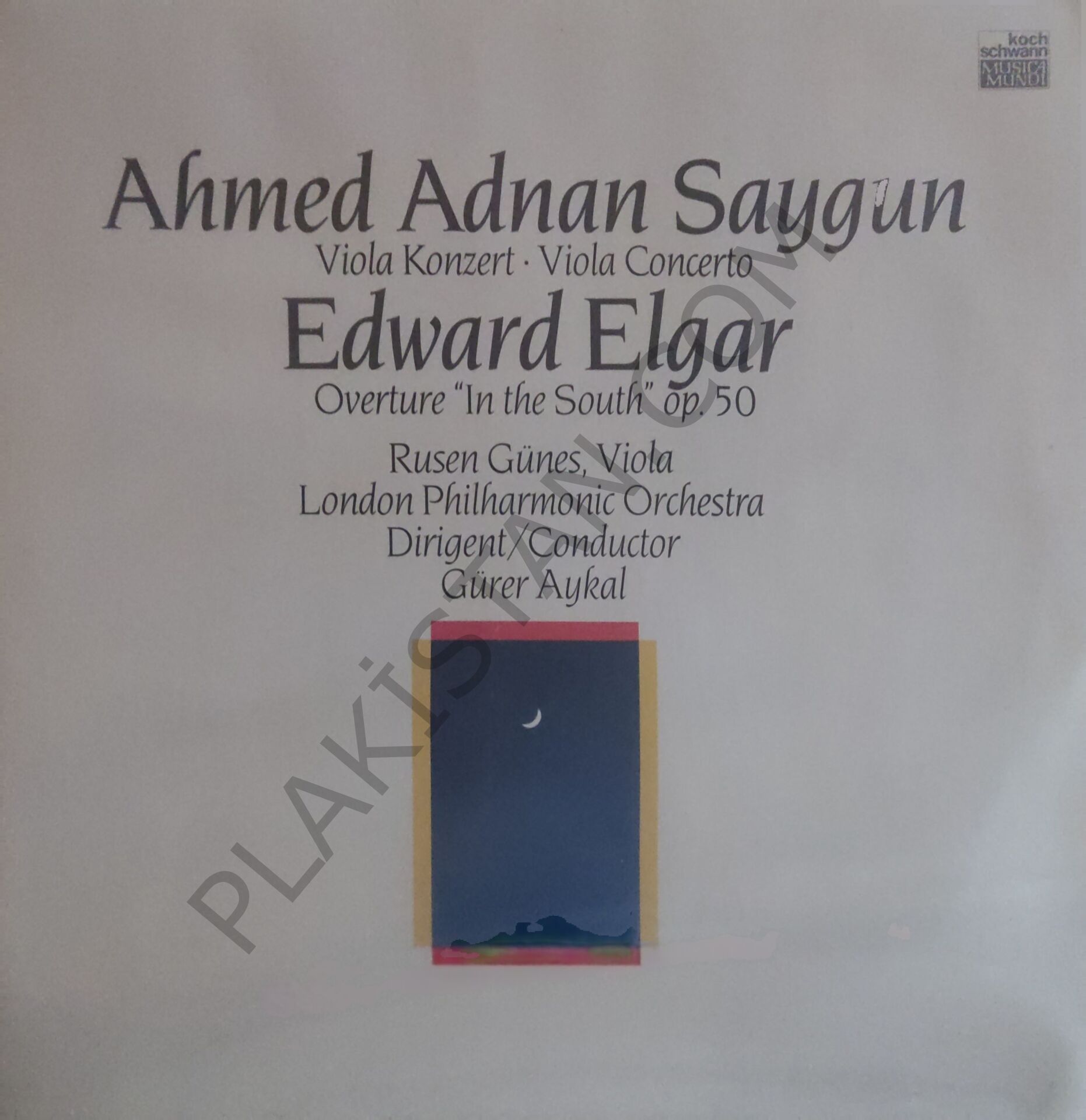Ahmet Adnan Saygun - Edward Elgar LP