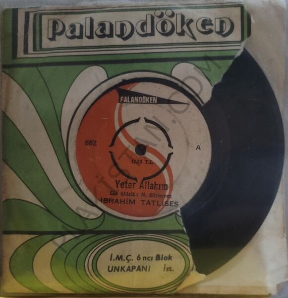 İbrahim Tatlıses - Yeter Allah'ım 45 LİK PLAK