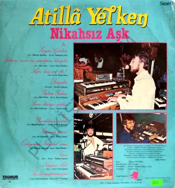 Atilla Yelken Nikahsız Aşk LP