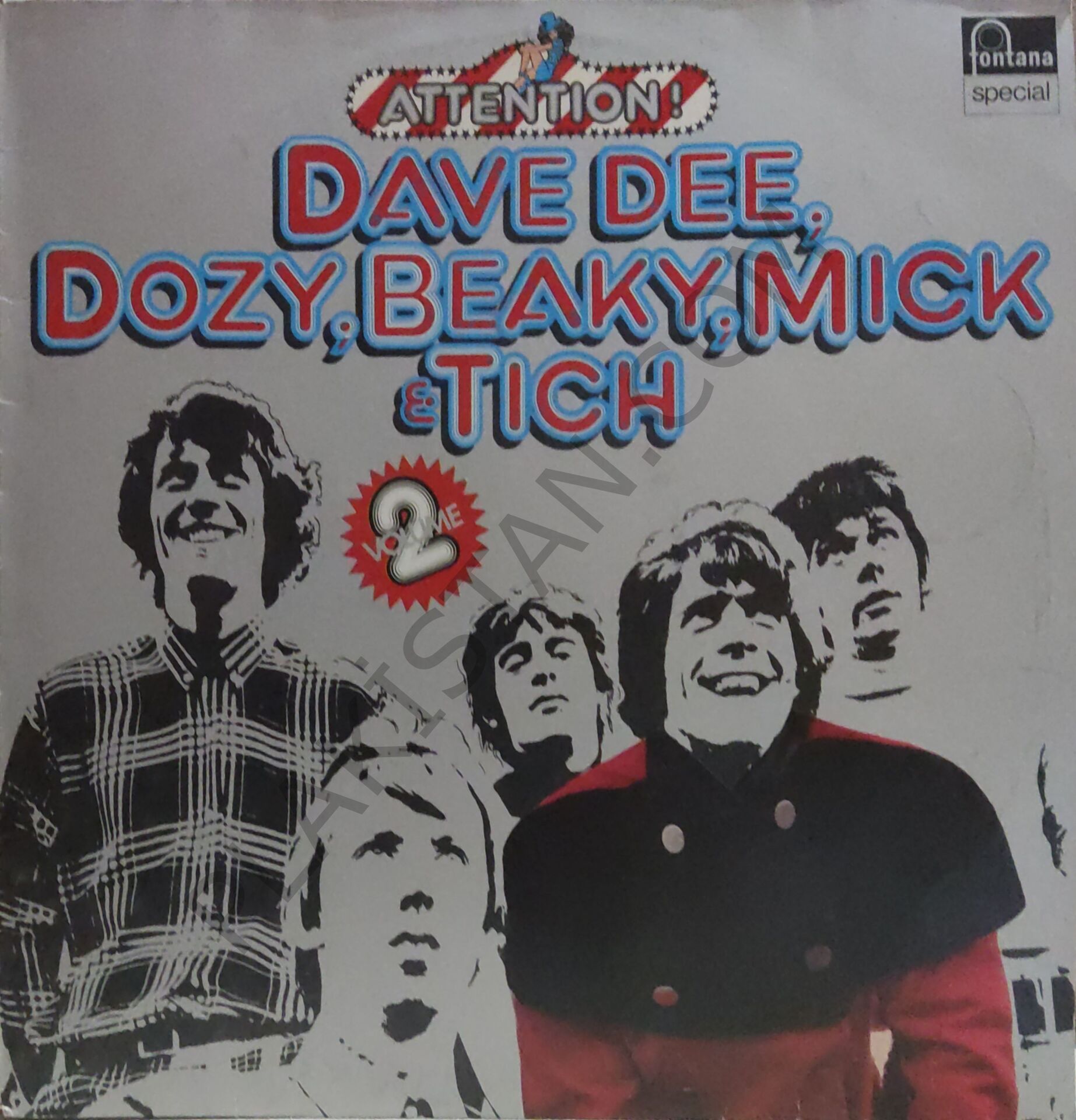 Dave Dee, Dozy, Beaky, Mick & Tich – Attention! Dave Dee, Dozy, Beaky, Mick & Tich. LP PLAK