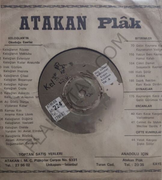 Keloğlan - Keloğlan bekçi oldu - 45lik PLAK