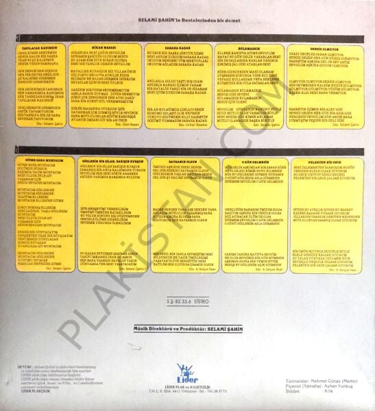 Müzik Bizden Söylemek Sizden  LP PLAK