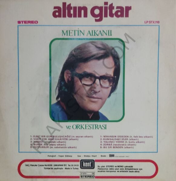 Altın Gitar - Metin Alkanlı Ve Orkestrası LP PLAK