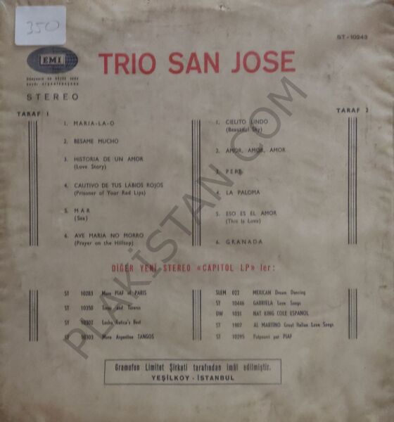 Trio San José – Trio San José LP PLAK