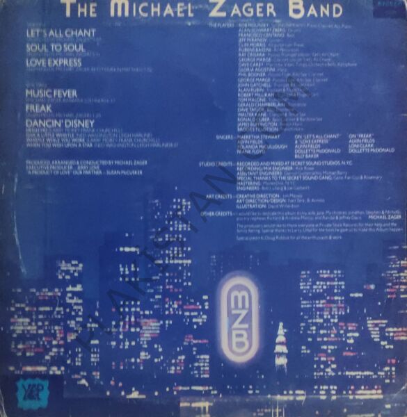 Michael Zager Band Let's All Chant LP PLAK