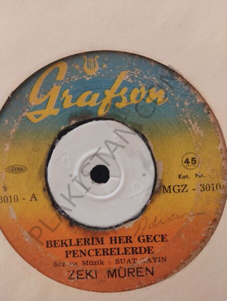 Zeki Müren Beklerim Her Gece Pencerelerde 45lik