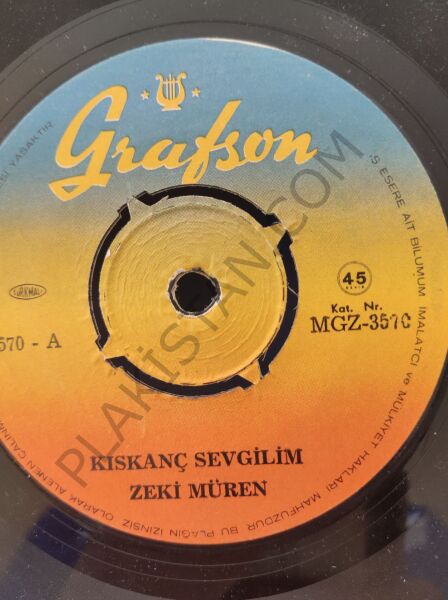 Zeki Müren Kıskanç Sevgilim 45lik