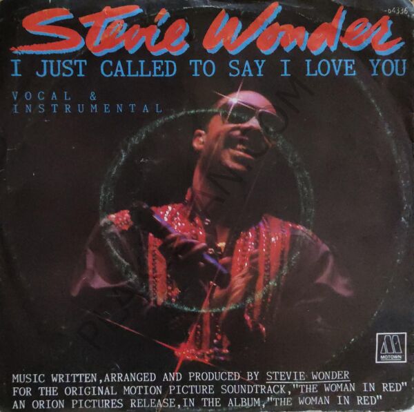 Stevie Wonder – I Just Called To Say I Love You 45 LİK PLAK