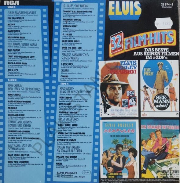 Elvis Presley – 32 Film-Hits 2 LP PLAK