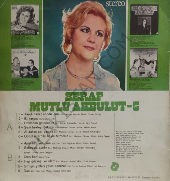 Serap Mutlu Akbulut 5 LP PLAK