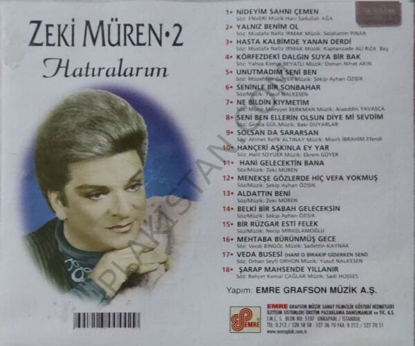 Zeki Müren 2: Hatıralarım CD
