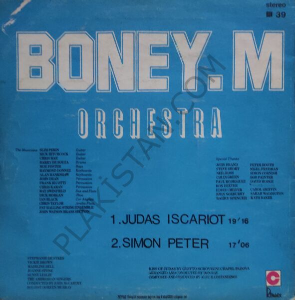 Boney. M Orchestra – Boney .M Orchestra LP PLAK