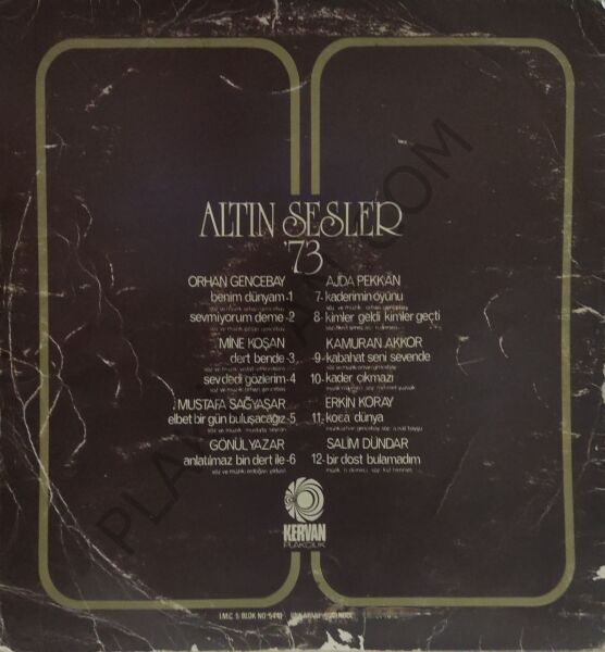Altın Sesler '73 LP PLAK