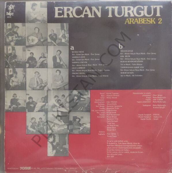Ercan Turgut Arabesk 2 LP PLAK