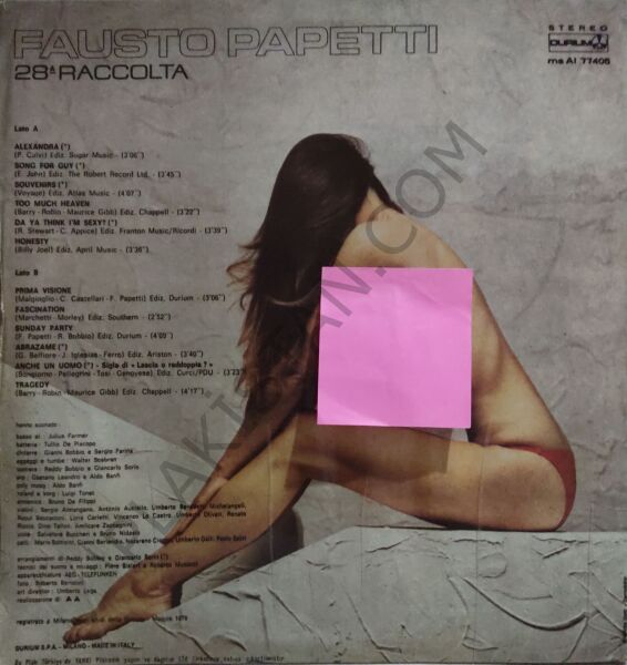 Fausto Papetti (Sax)* – 28a Raccolta LP PLAK