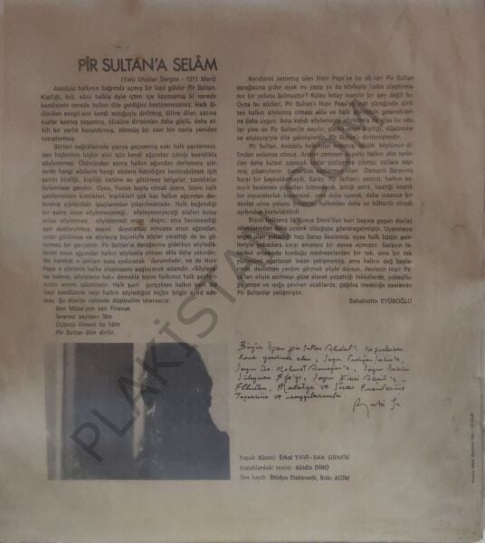 Ruhi Su Pir Sultan Abdal LP PLAK