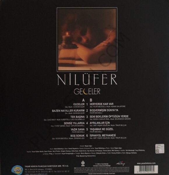 Nilüfer – Geceler ( Yeni baskı ) LP PLAK