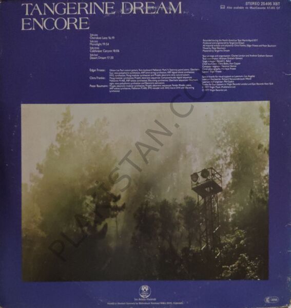 Tangerine Dream live Encore LP PLAK