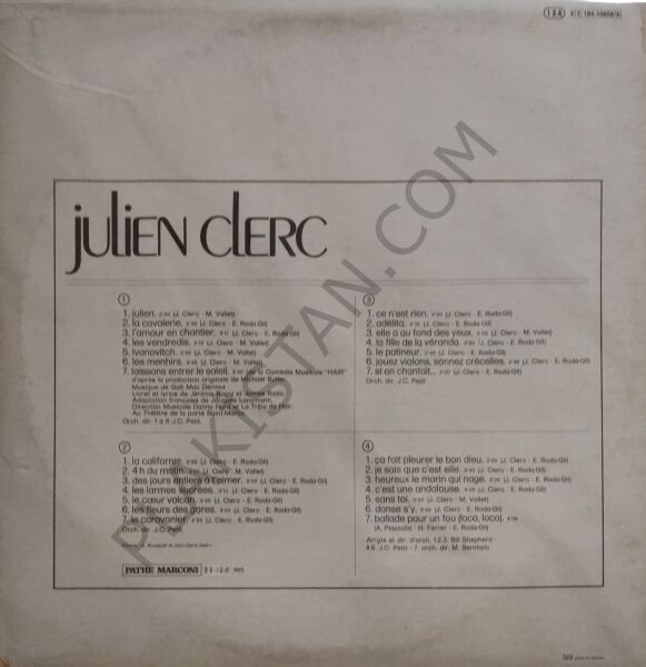 Julien Clerc LP PLAK