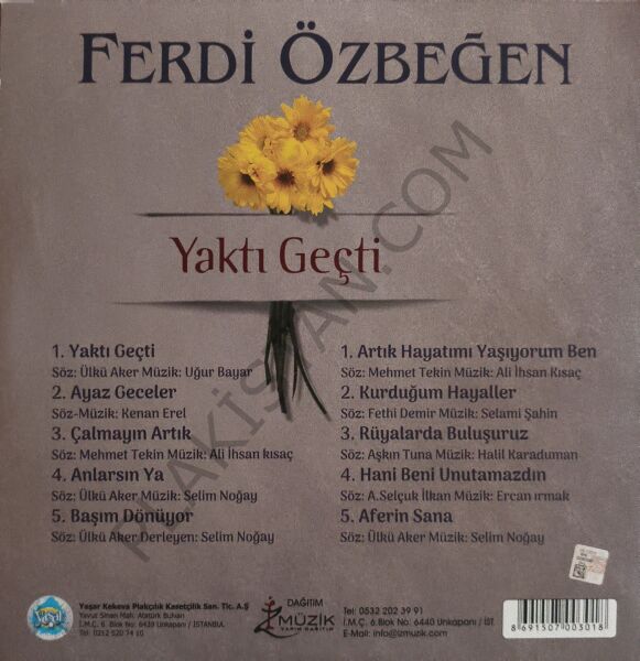 Ferdi Özbeğen – ( yeni Baskı  ) Yaktı Geçti LP PLAK