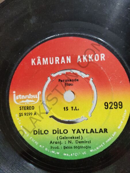 Kamuran Akkor Dilo Dilo Yaylalar 45lik PLAK