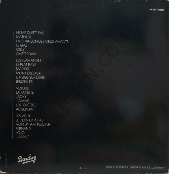 Jacques Brel – Brel - Seine Schönsten Chansons LP PLAK