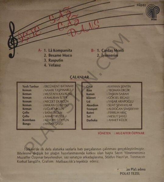 Muzaffer Özpınar &  İşte Saz, Caz, Dans.. LP PLAK