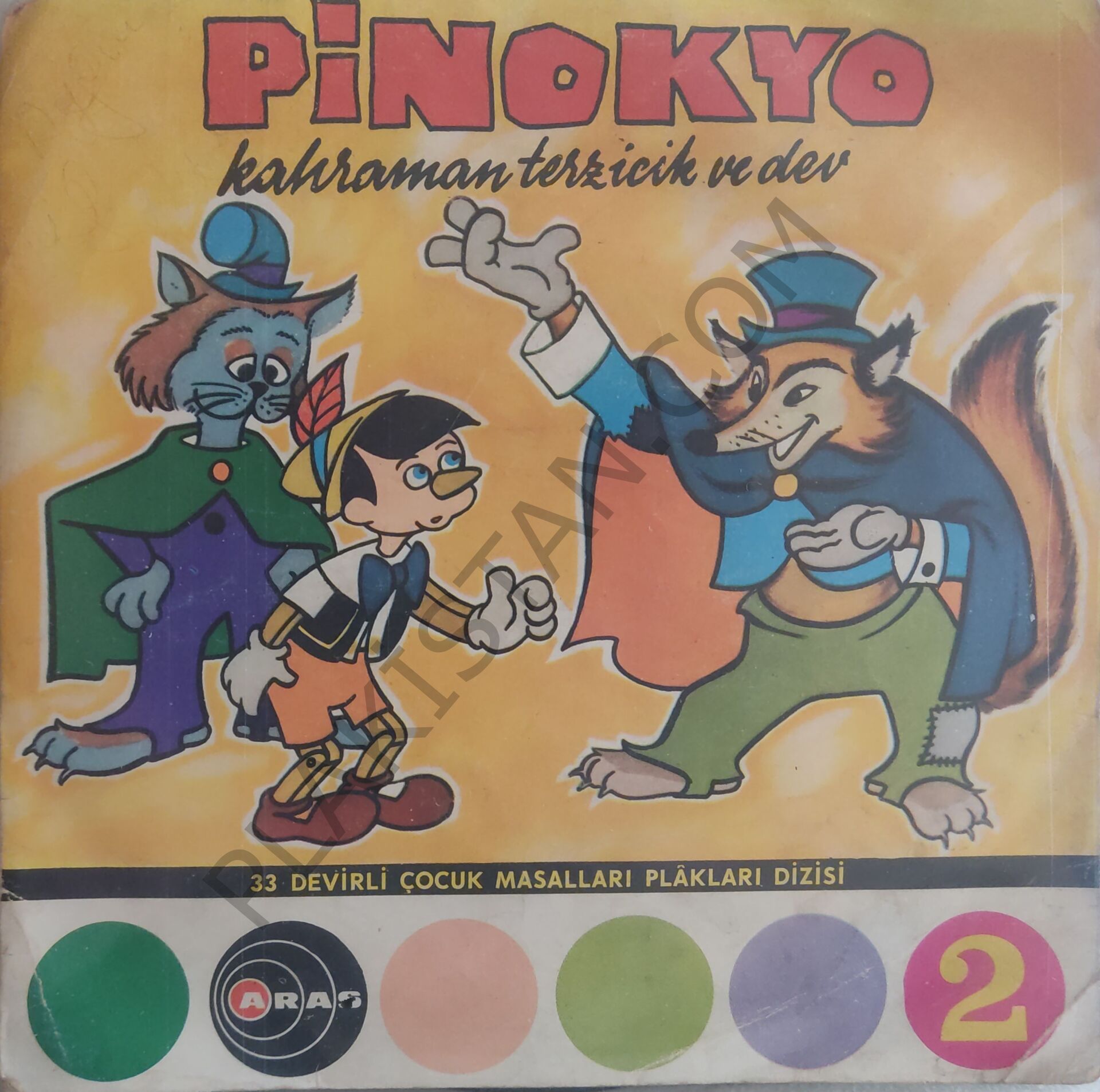 Çocuk Masalları Serisi Pinokyo 2  45lik PLAK