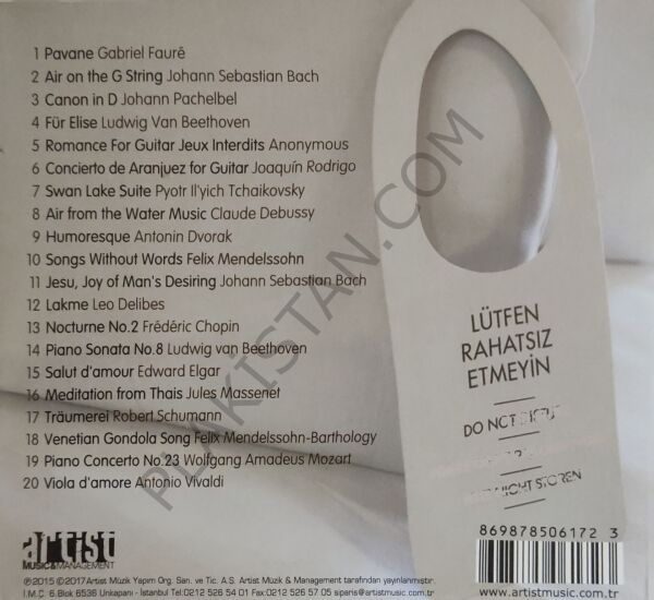 STRESTEN UZAK DİNLENDİREN KLASİKLER -DÖNEM BASKISI MÜZİK CD