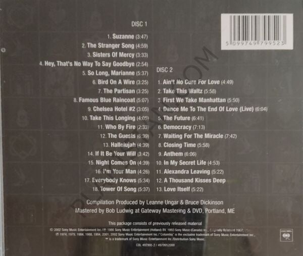 Leonard Cohen – The Essential CD