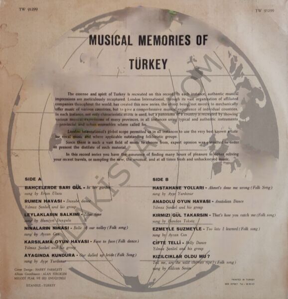 Musical Memories Of Turkey LP