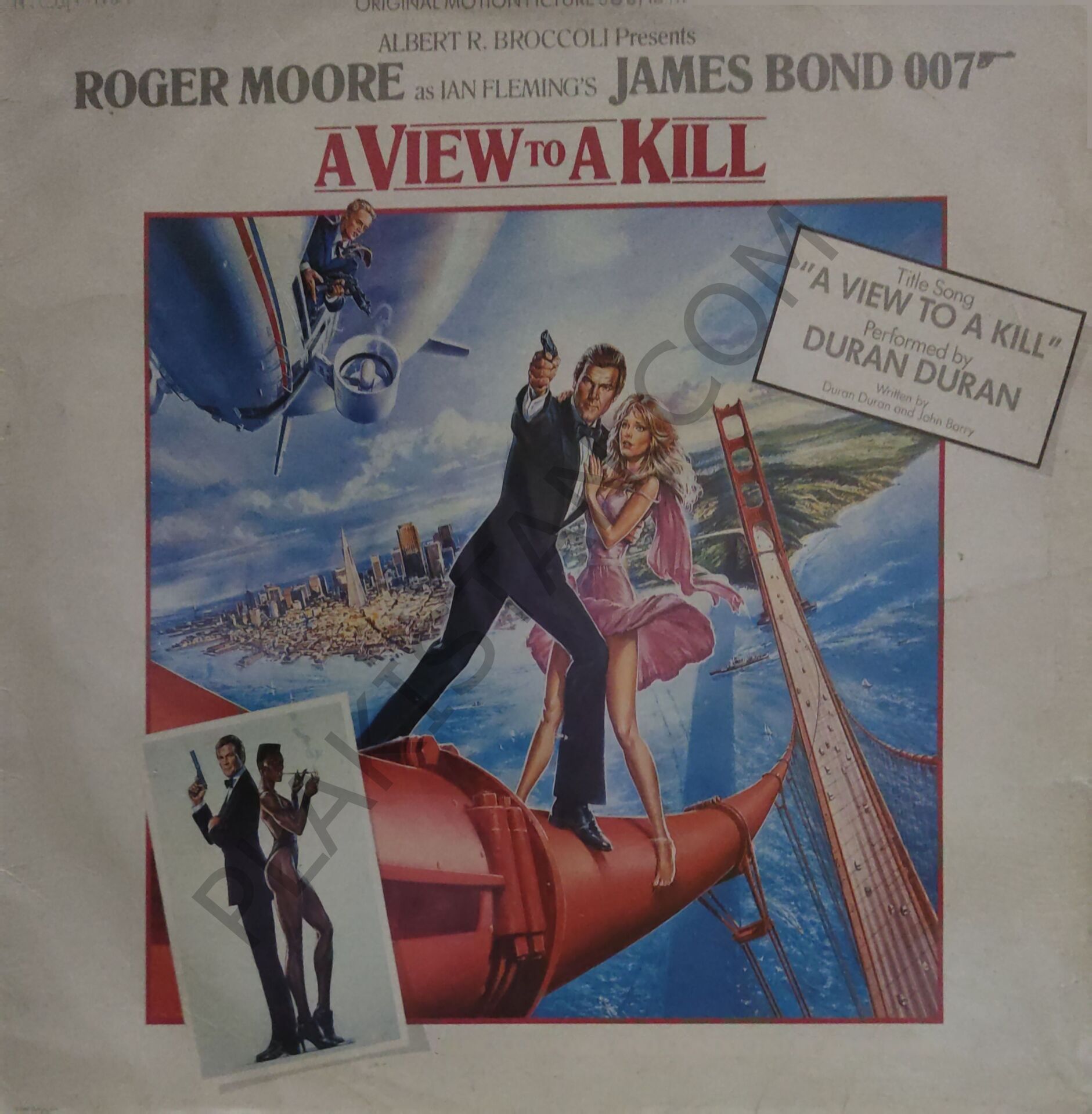 james Bond 007 John Barry – A View To A Kill  LP PLAK