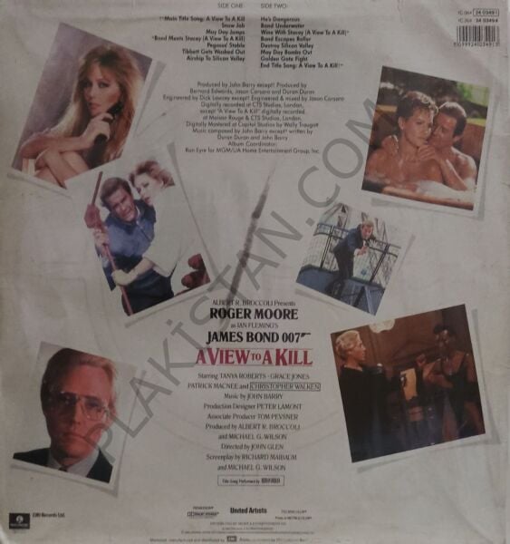 james Bond 007 John Barry – A View To A Kill  LP PLAK