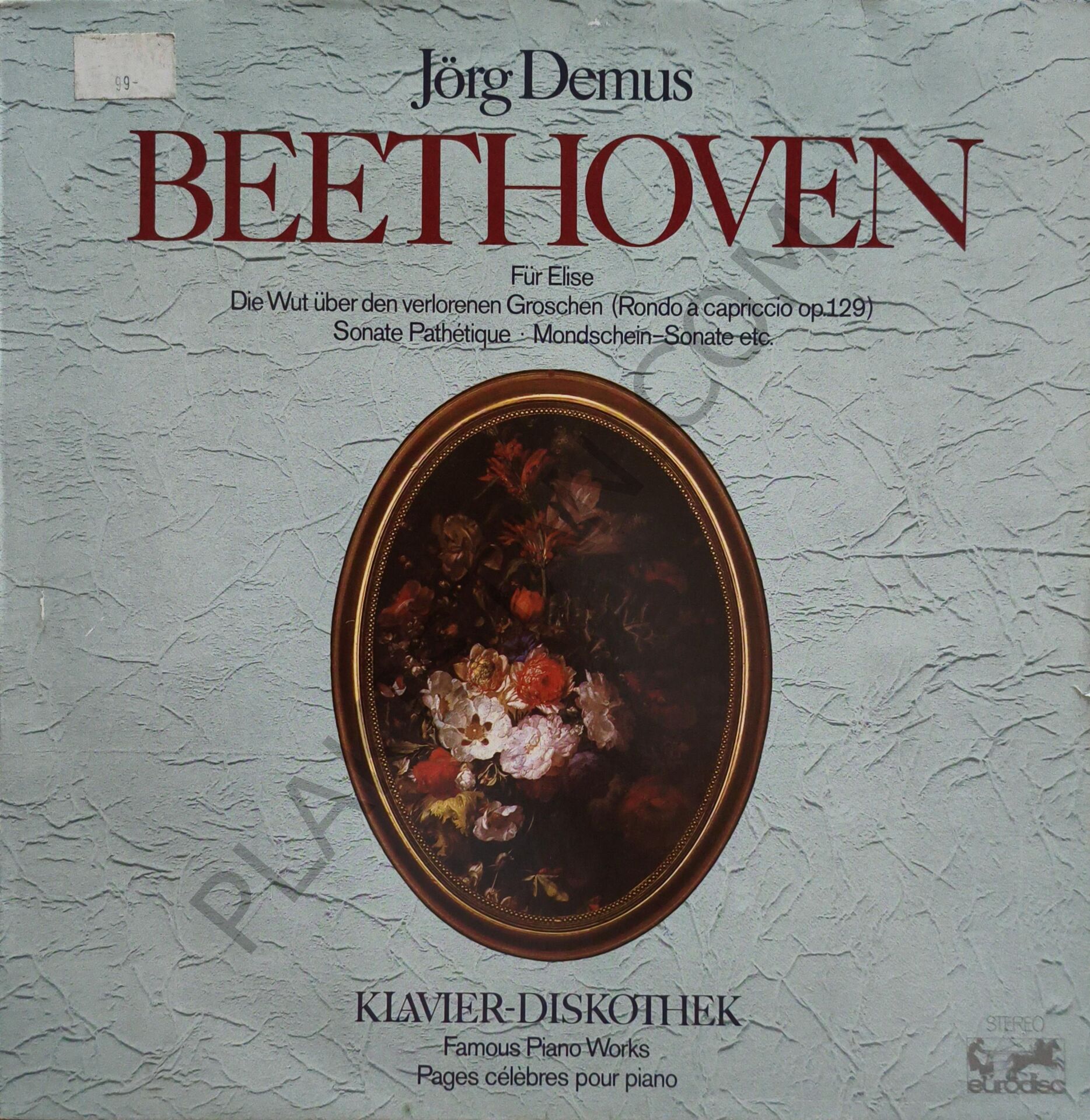 Beethoven - Klavier-Diskothek LP PLAK
