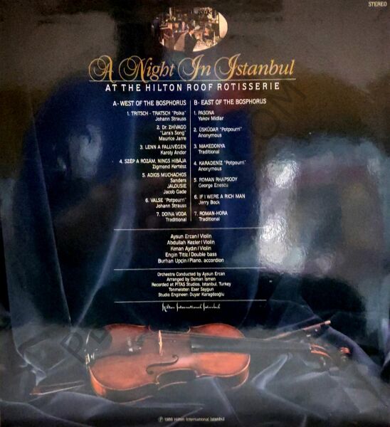 A Night In İstanbul At The Hilton Roof Rotisserie With Aysun Ercan LP