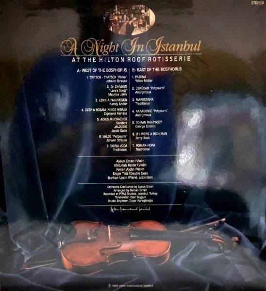 A Night In İstanbul At The Hilton Roof Rotisserie With Aysun Ercan LP PLAK