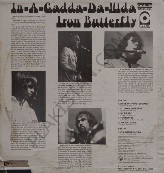 Iron Butterfly – In-A-Gadda-Da-Vida LP PLAK