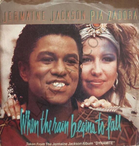 Jermaine Jackson & Pia Zadora – When The Rain Begins To Fall 45 LİK PLAK