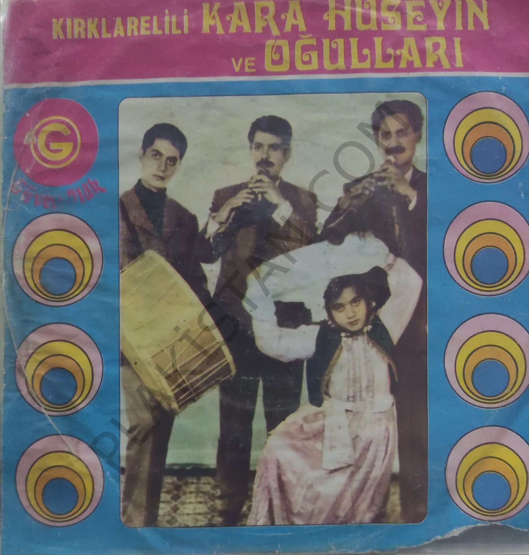 Kırklarelili Kara Hüseyin ve oğulları 45 lik PLAK