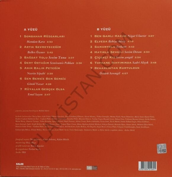 Yeşilçam Şarkıları 2 - Artık Sevmeyeceğim  Türk Filmlerinin Unutulmaz Müzikleri LP PLAK