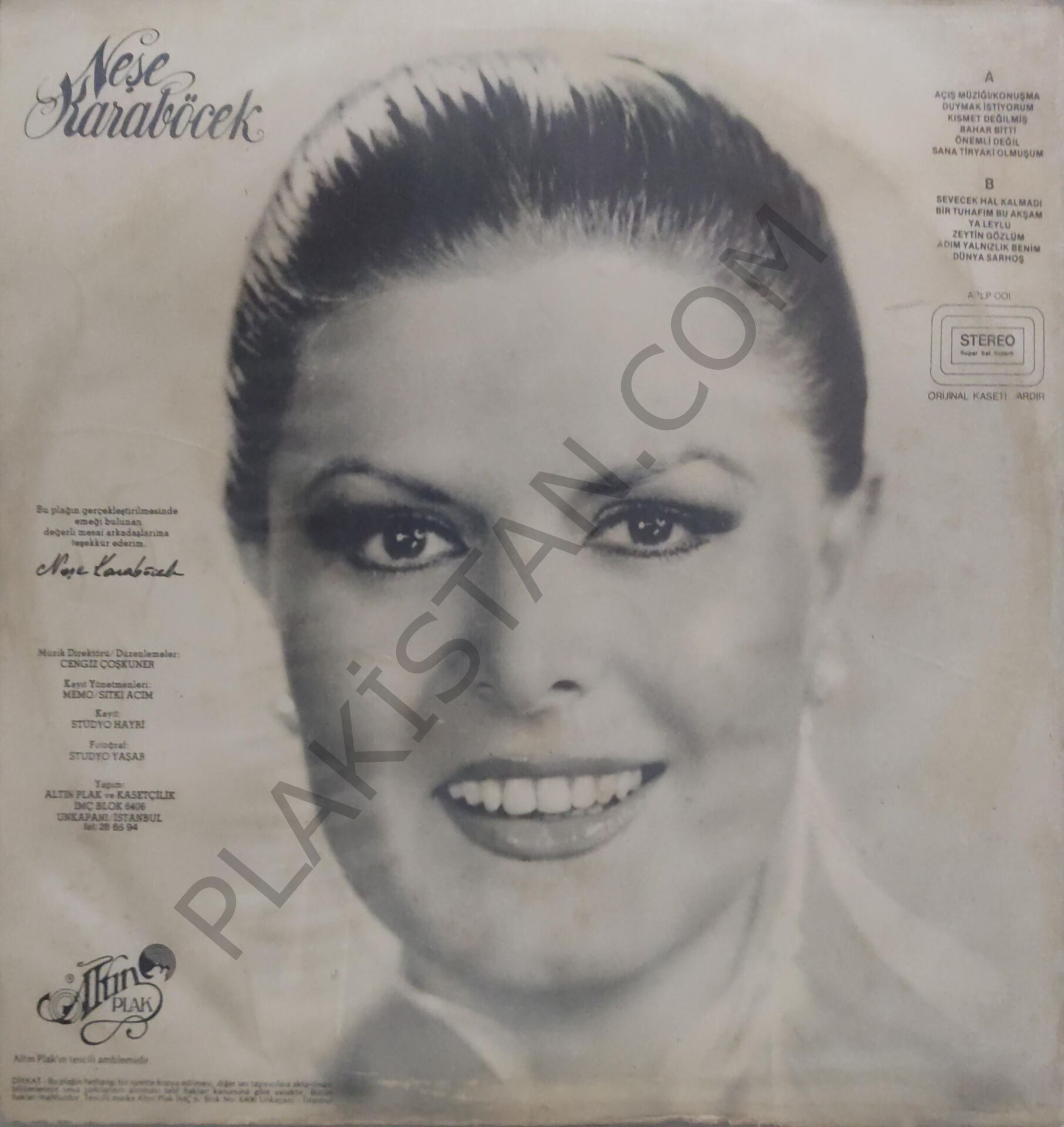 Neşe Karaböcek - Canım Dinleyicilerim LP PLAK