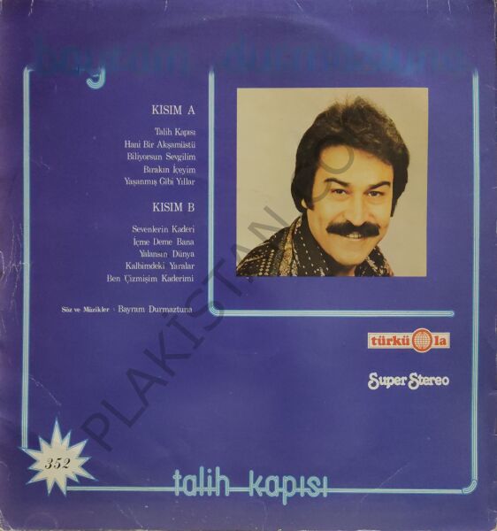 Bayram Durmaztuna - Talih Kapısı LP PLAK
