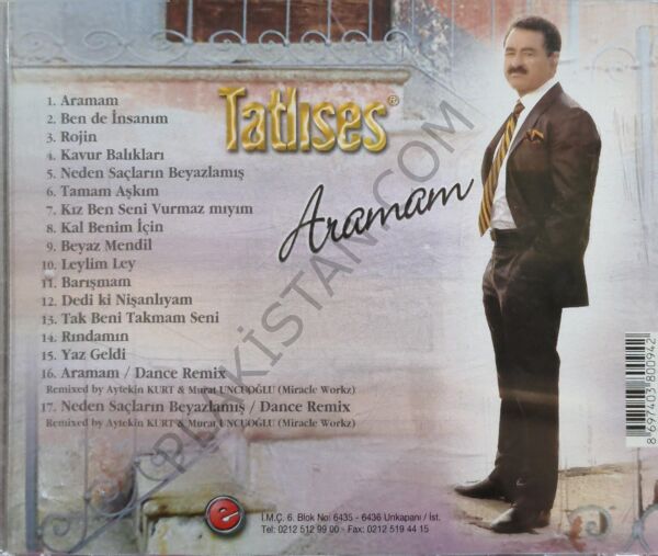 İbrahim Tatlıses - Aramam ( Erol Köse Baskı ) CD
