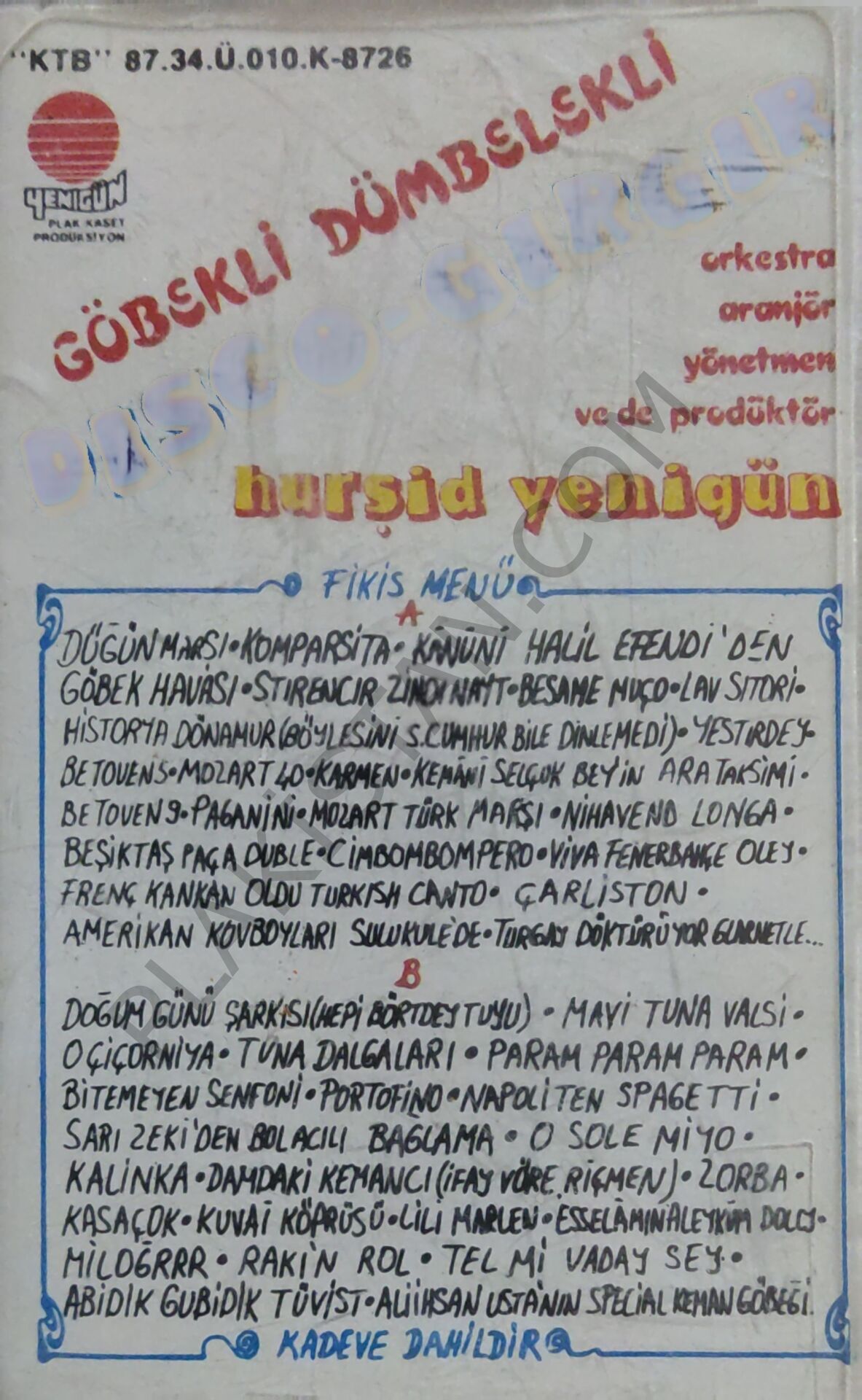 Hurşit Yenigün - Disco gırgır KASET