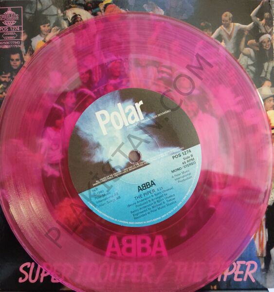 ABBA – Super Trouper Limitli Numaralı 3 renkli 45 lik Özel Baskı - 45 lik PLAK